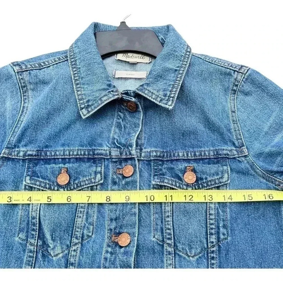 Madewell Women’s The Jean Trucker Jacket in Size S Medium Wash Preowned - Picture 2 of 9